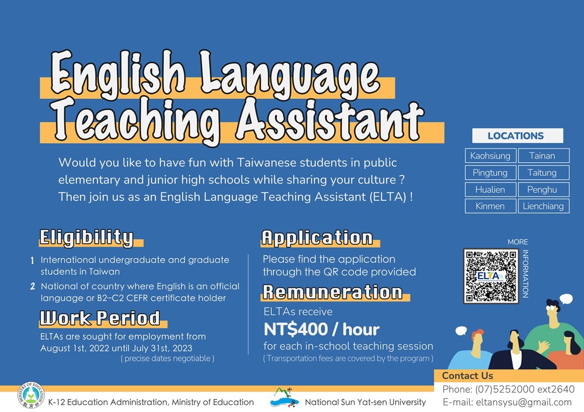 【Forward Message】English Language Teaching Assistant Program - Office ...