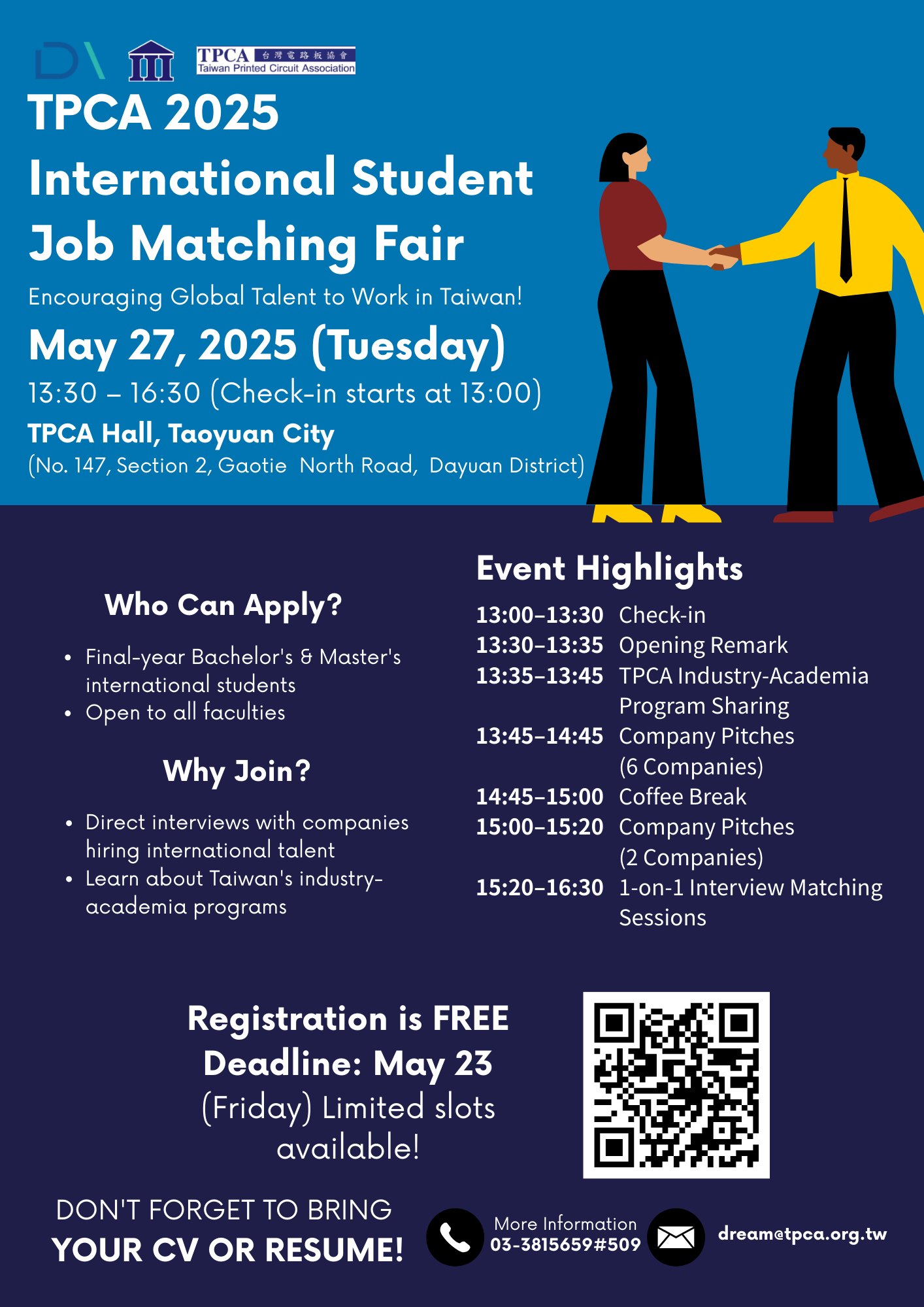 TPCA 2025  International Student Career _ Networking Fair